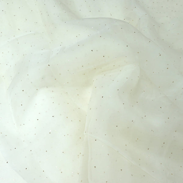 22gm Organza Mukaish Hand Work Fabrics