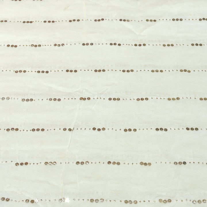 Pure Chanderi Mukaish Hand Work Fabrics