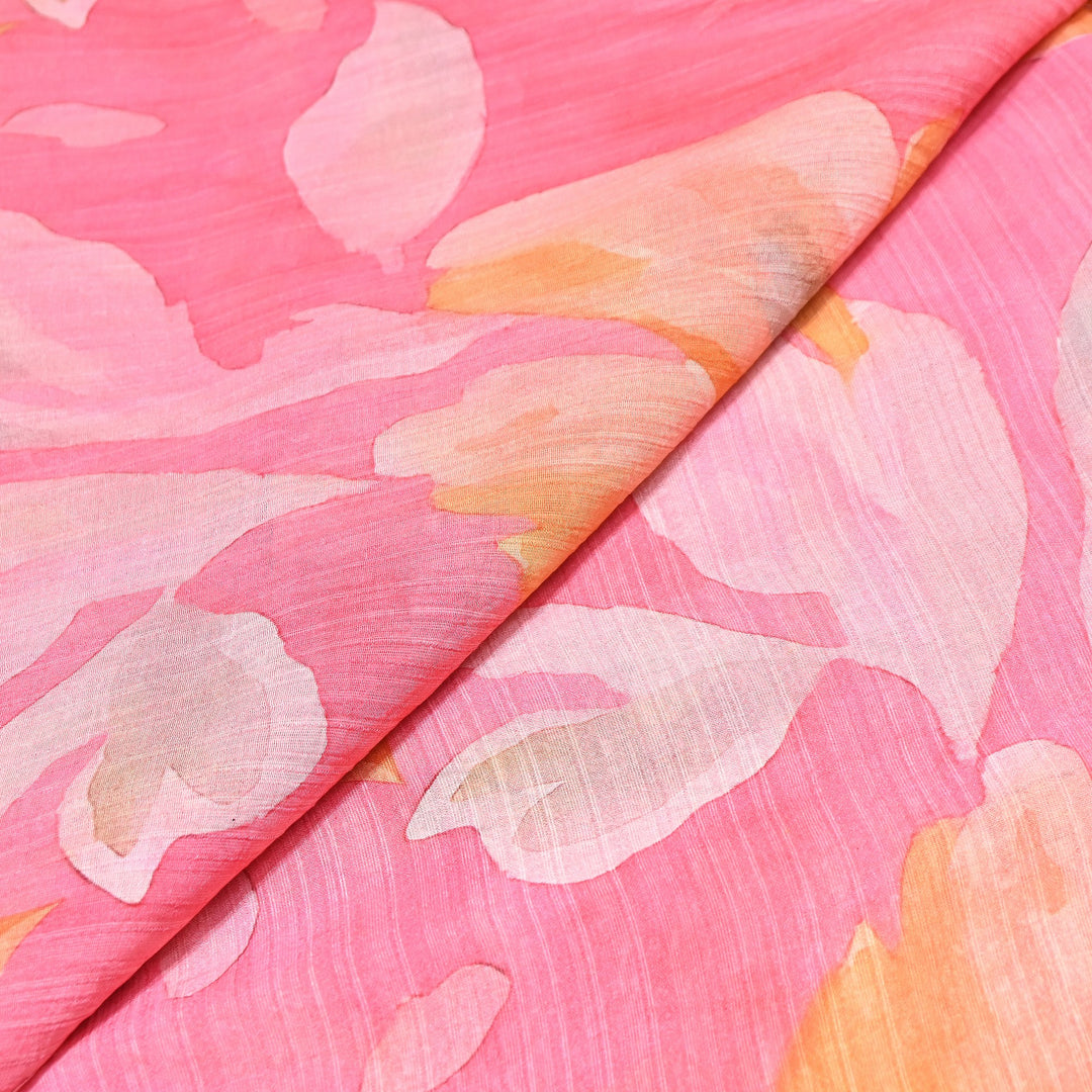 Multi Color Crush Muslin Digital Print Fabric – Soft Designer Muslin Print Fabric- COO145-16
