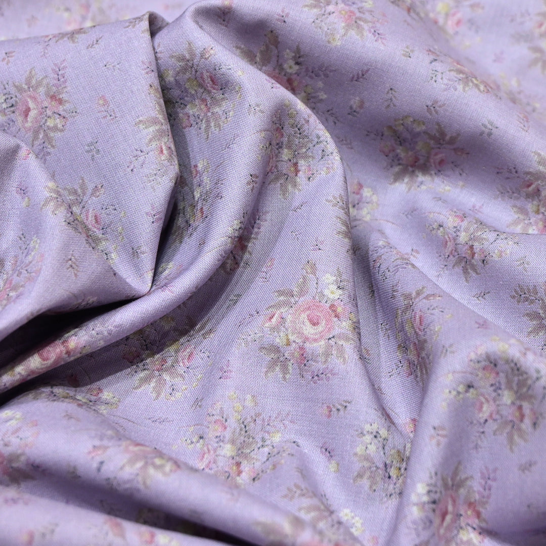 Lavender Italian Lawn Print Fabric
