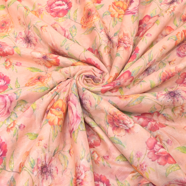 Premium Mul Chanderi Digital Print Fabrics