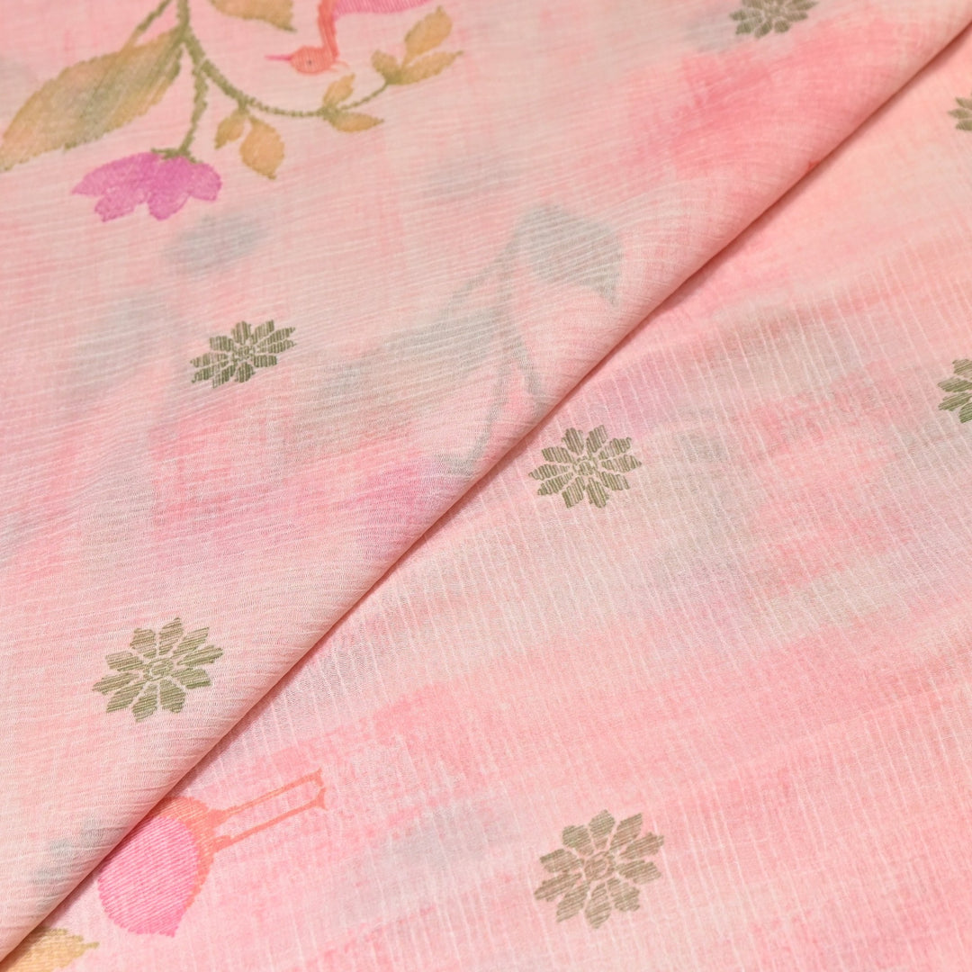 Premium Mal Chiffon Digital Print Fabric – Soft Flowing Designer Printed Fabric VSM001-08