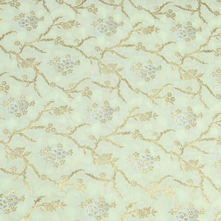 Silk Alfi Zari Brocade Fabrics