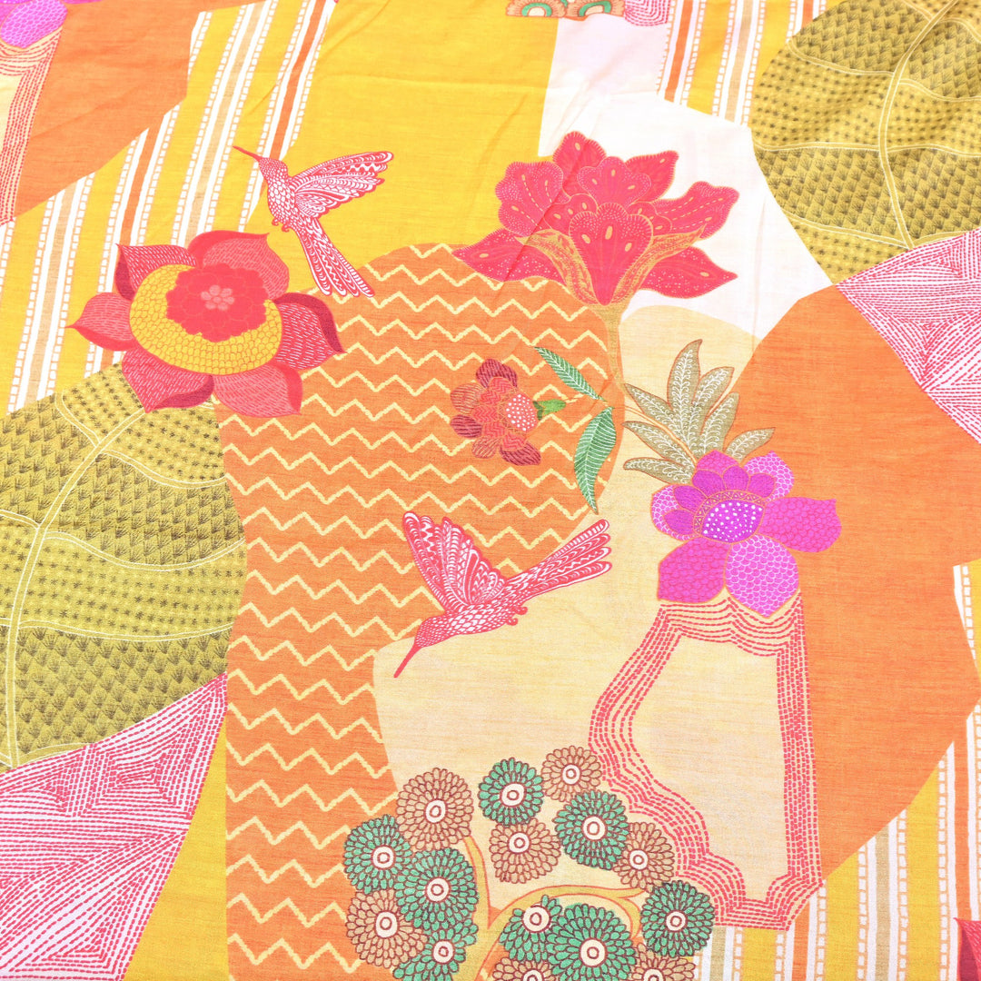 Premium Muslin Digital Print Fabric - 000844-29