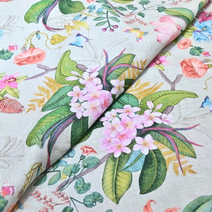 PREMIUM PURE LINEN DIGITAL PRINT FABRIC- LIN054- 01