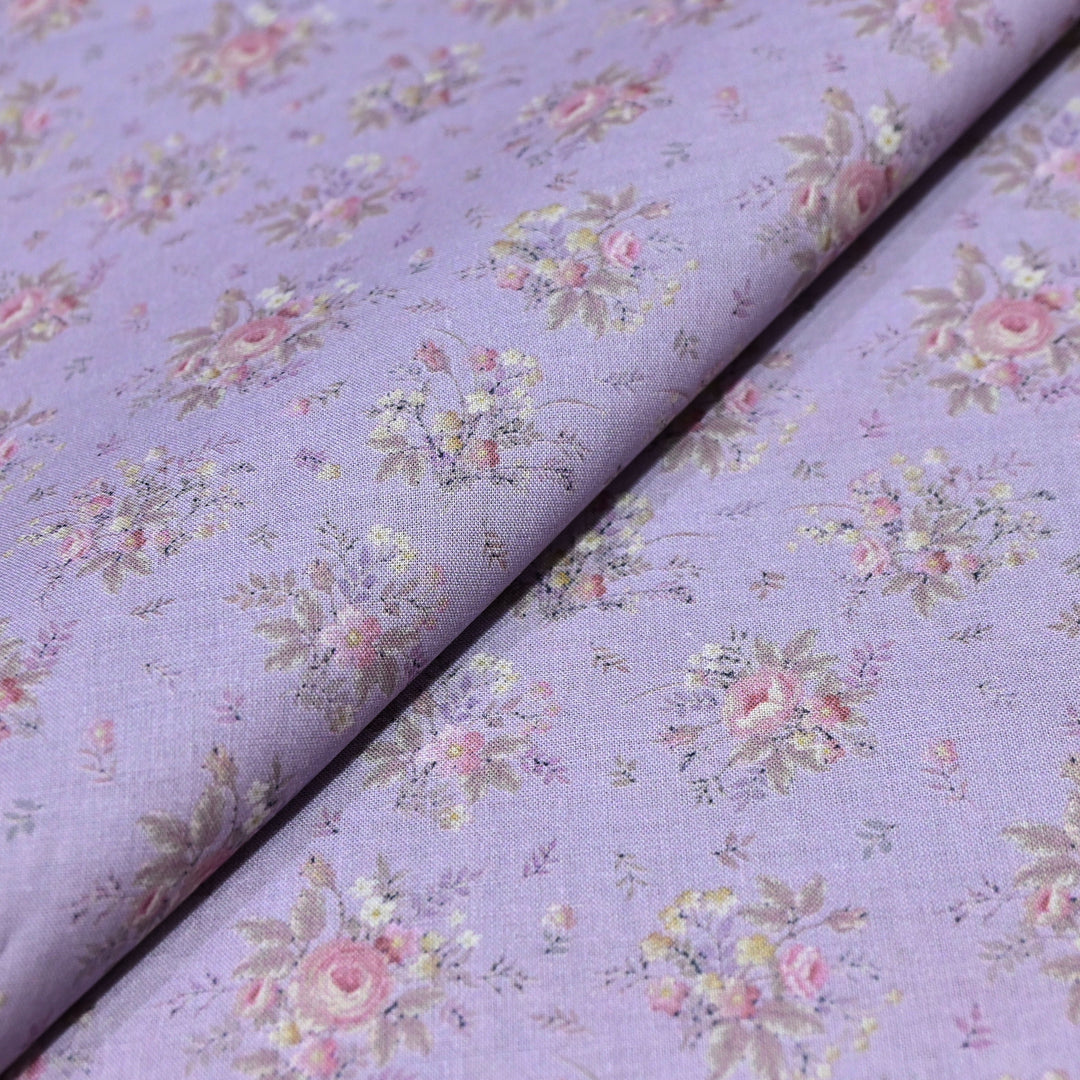 Lavender Italian Lawn Print Fabric