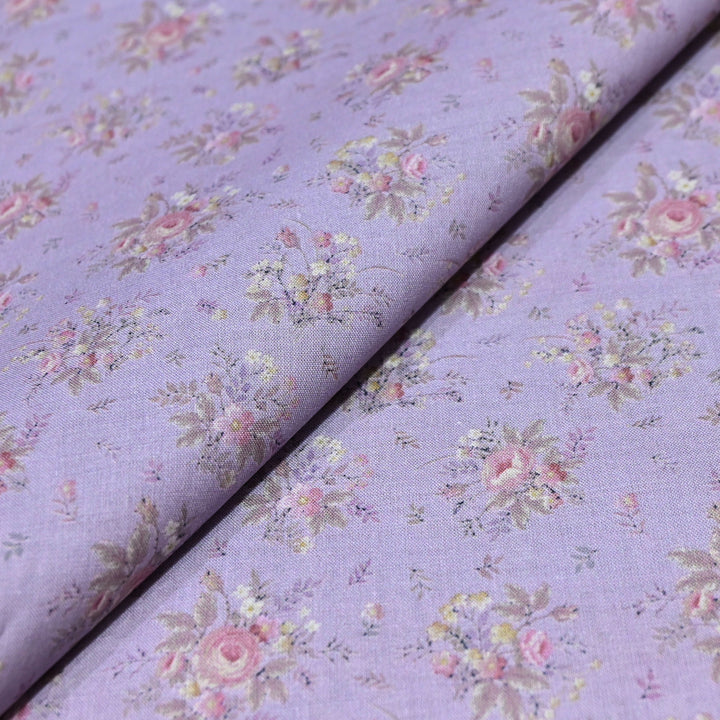 Lavender Italian Lawn Print Fabric