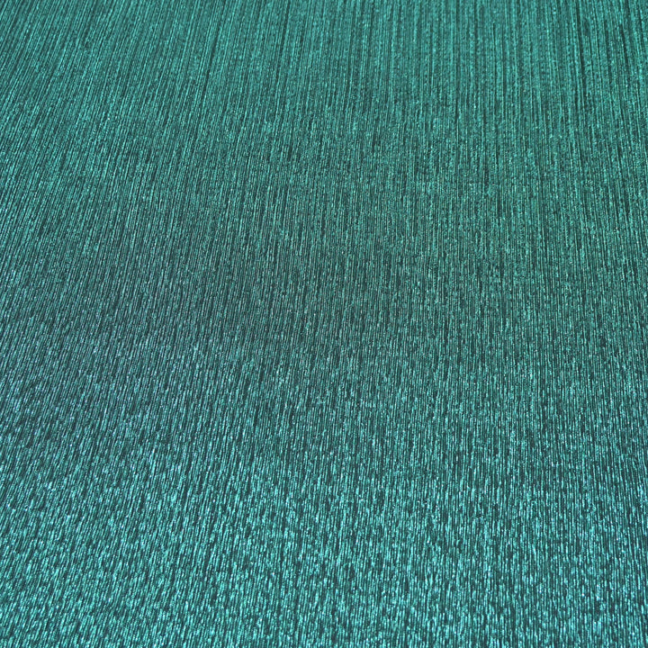 Teal Green Crinkled Moonlight Fabric