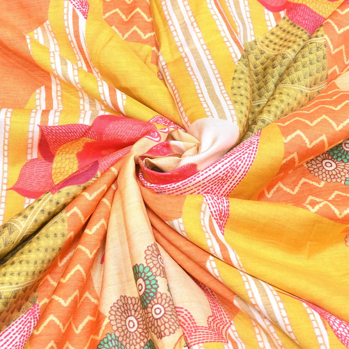 Premium Muslin Digital Print Fabric - 000844-29