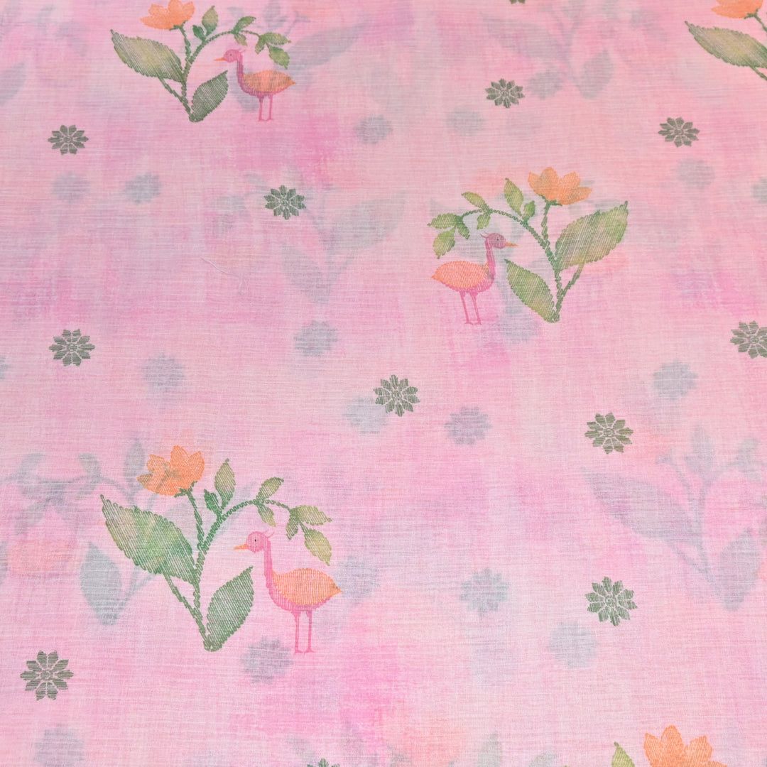 Premium Mal Chiffon Digital Print Fabric – Soft Flowing Designer Printed Fabric VSM001-01