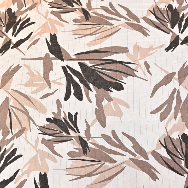 Cotton Linen Lurex Digital Print Fabric – Premium Designer Summer Fabric- BYP125-1