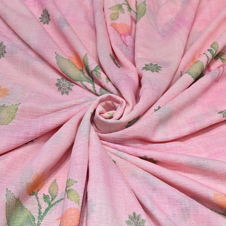 Premium Mal Chiffon Digital Print Fabric – Soft Flowing Designer Printed Fabric VSM001-01