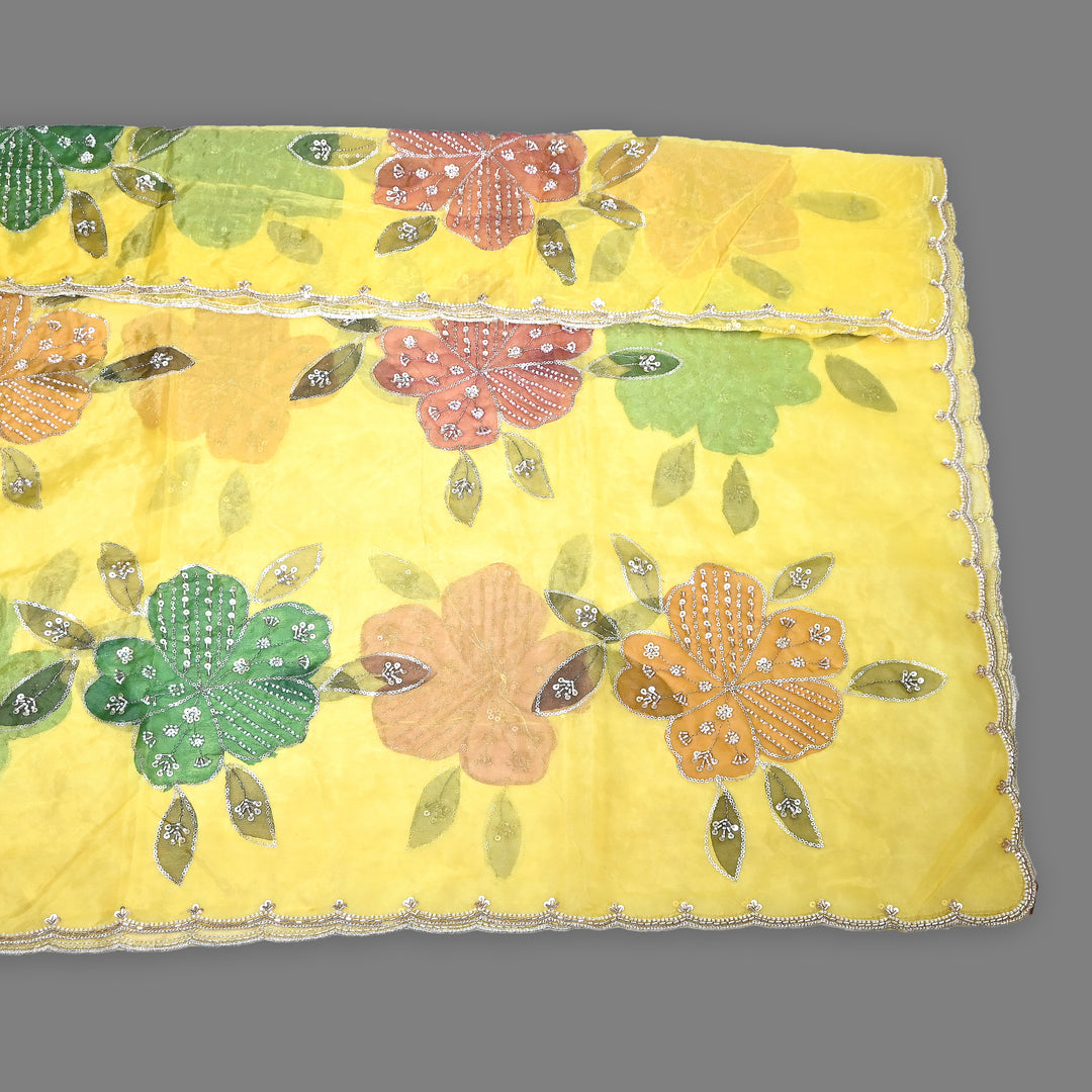 Organza Moti & Sequence Embroidery Dupatta – Elegant Ethnic Dupatta for Women- DI0780-5