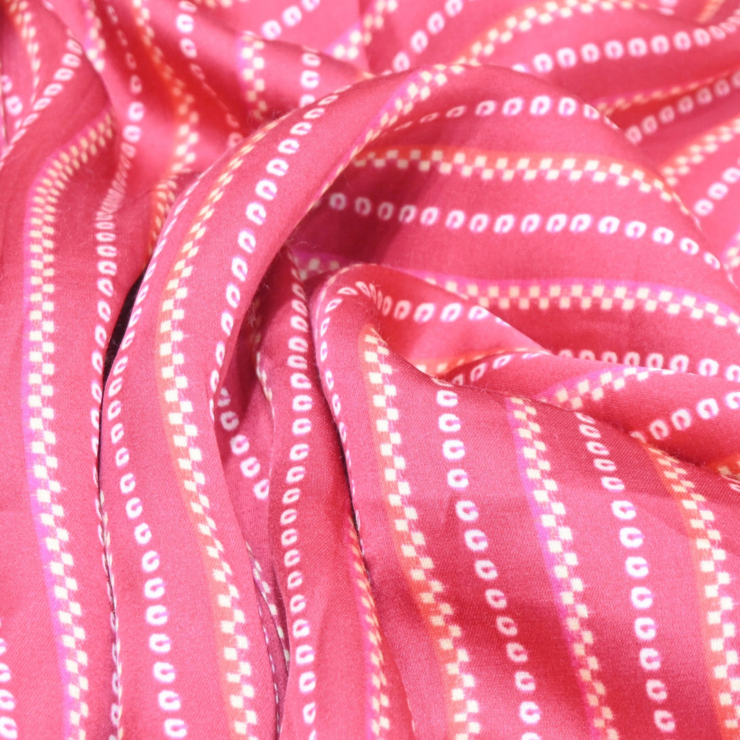 Bemberg Satin Digital Print Fabric– Soft Luxury Designer Satin Fabric 001333-40