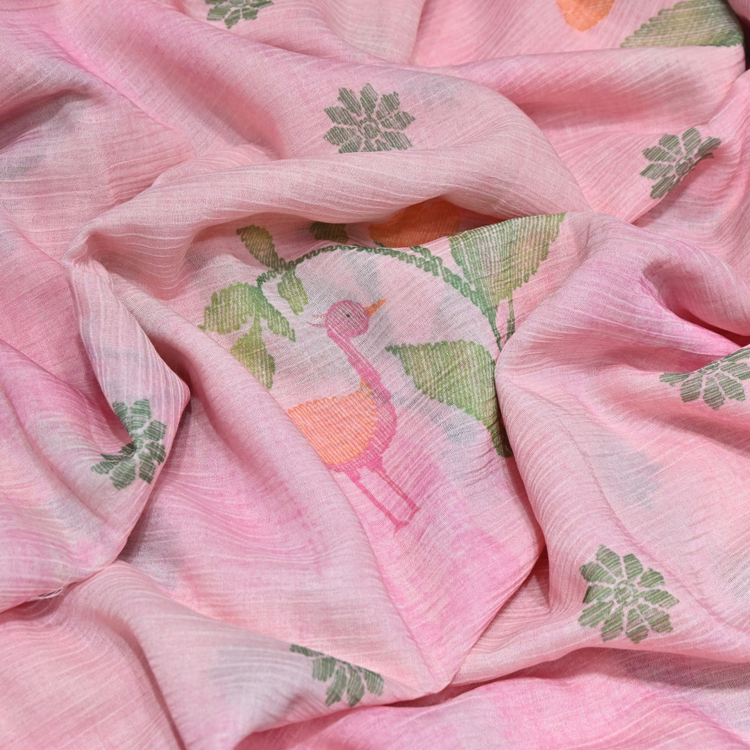 Premium Mal Chiffon Digital Print Fabric – Soft Flowing Designer Printed Fabric VSM001-01