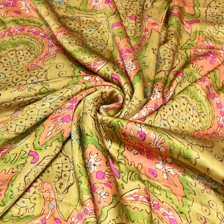 Bemberg Satin Digital Print Fabric– Soft Luxury Designer Satin Fabric 001333-13