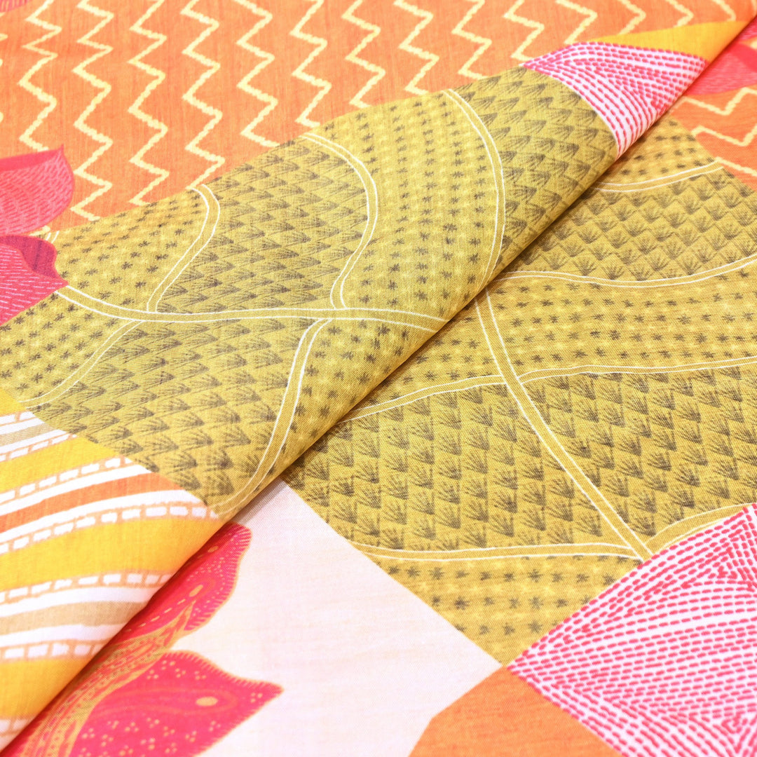 Premium Muslin Digital Print Fabric - 000844-29