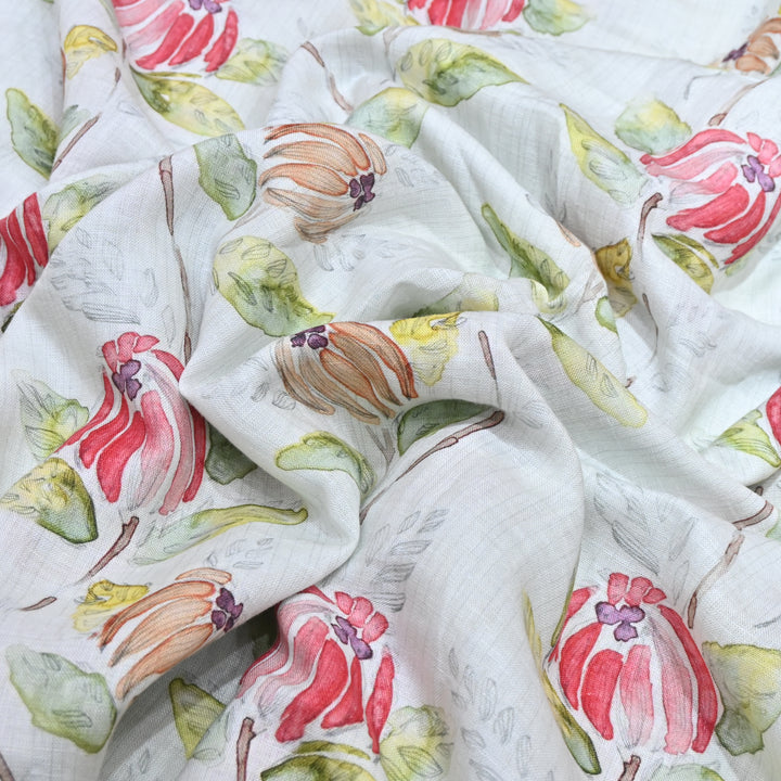 PREMIUM PURE LINEN DIGITAL PRINT FABRIC- LIN054- 02
