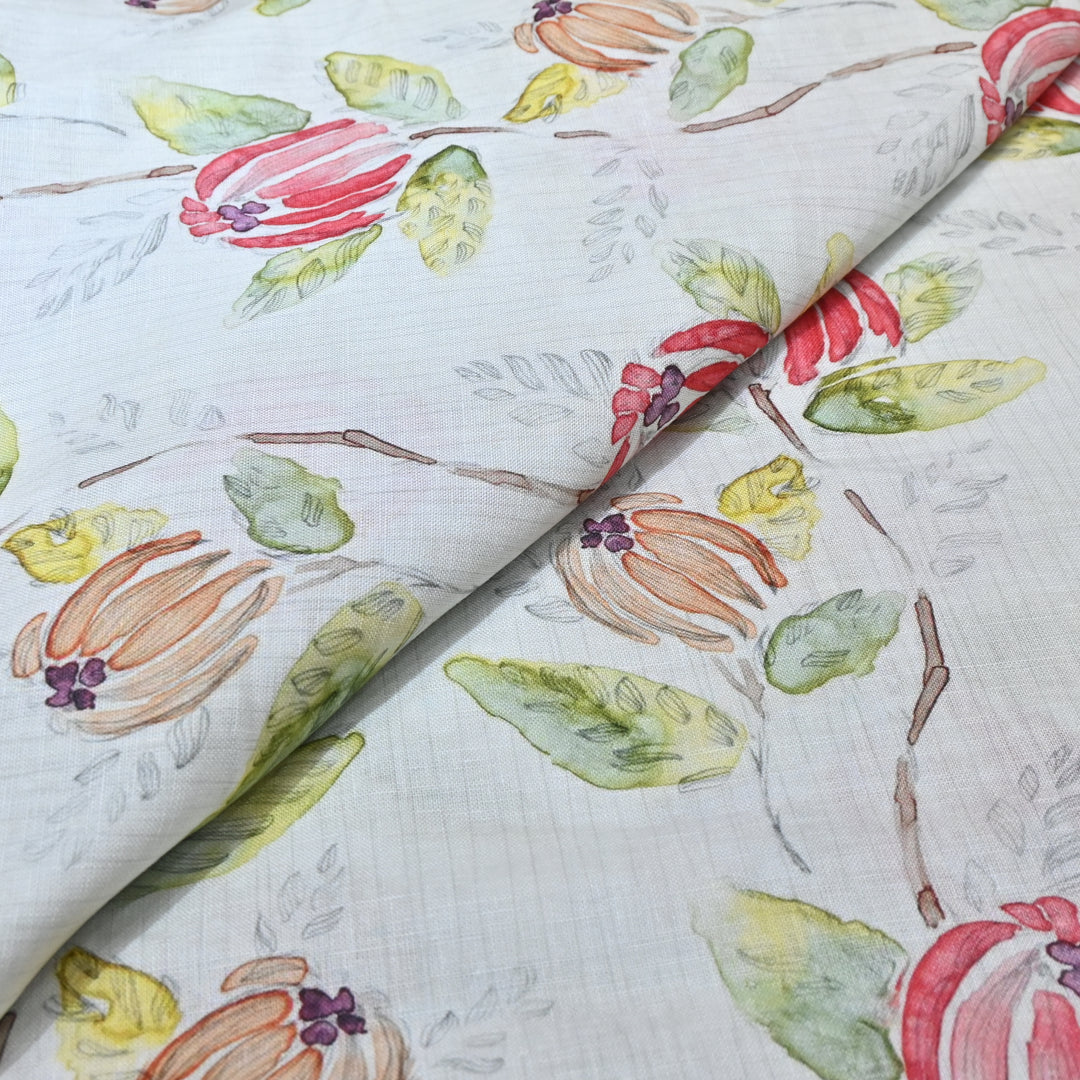 PREMIUM PURE LINEN DIGITAL PRINT FABRIC- LIN054- 02