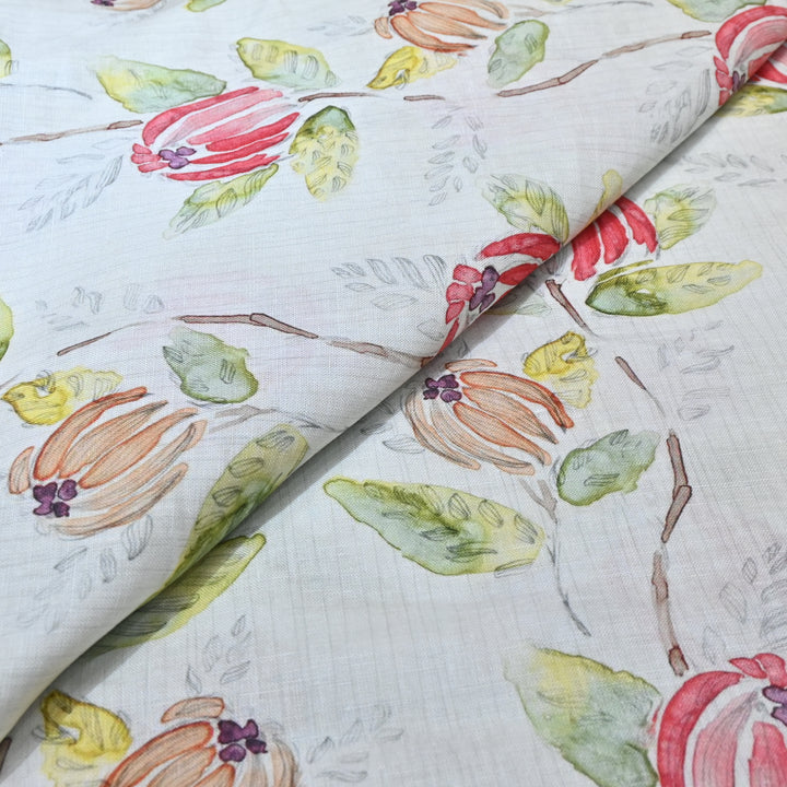 PREMIUM PURE LINEN DIGITAL PRINT FABRIC- LIN054- 02