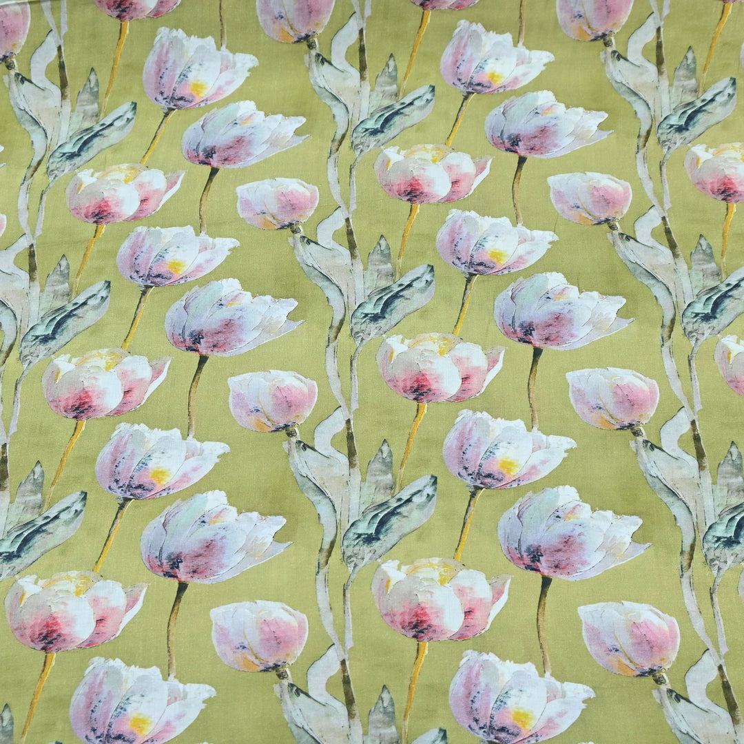 Green Omura Cotton Tulip Print