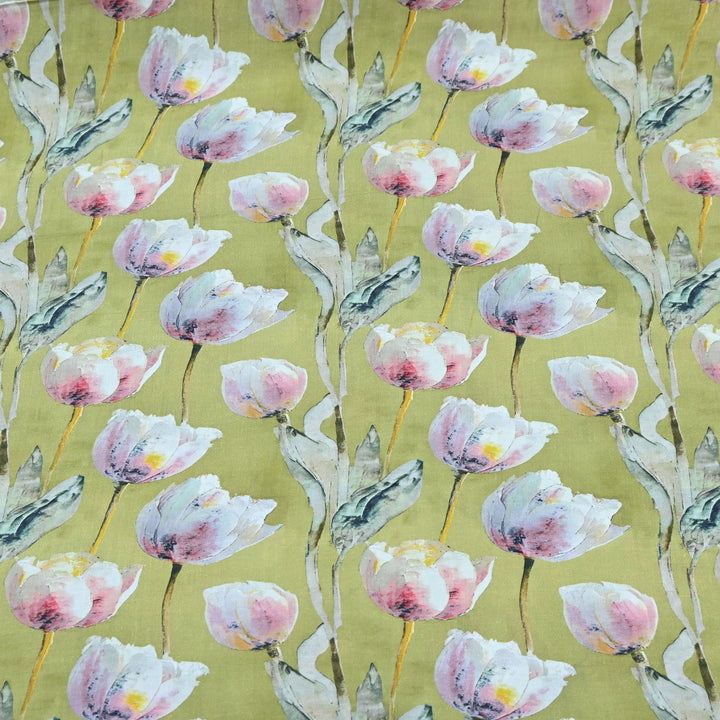 Green Omura Cotton Tulip Print