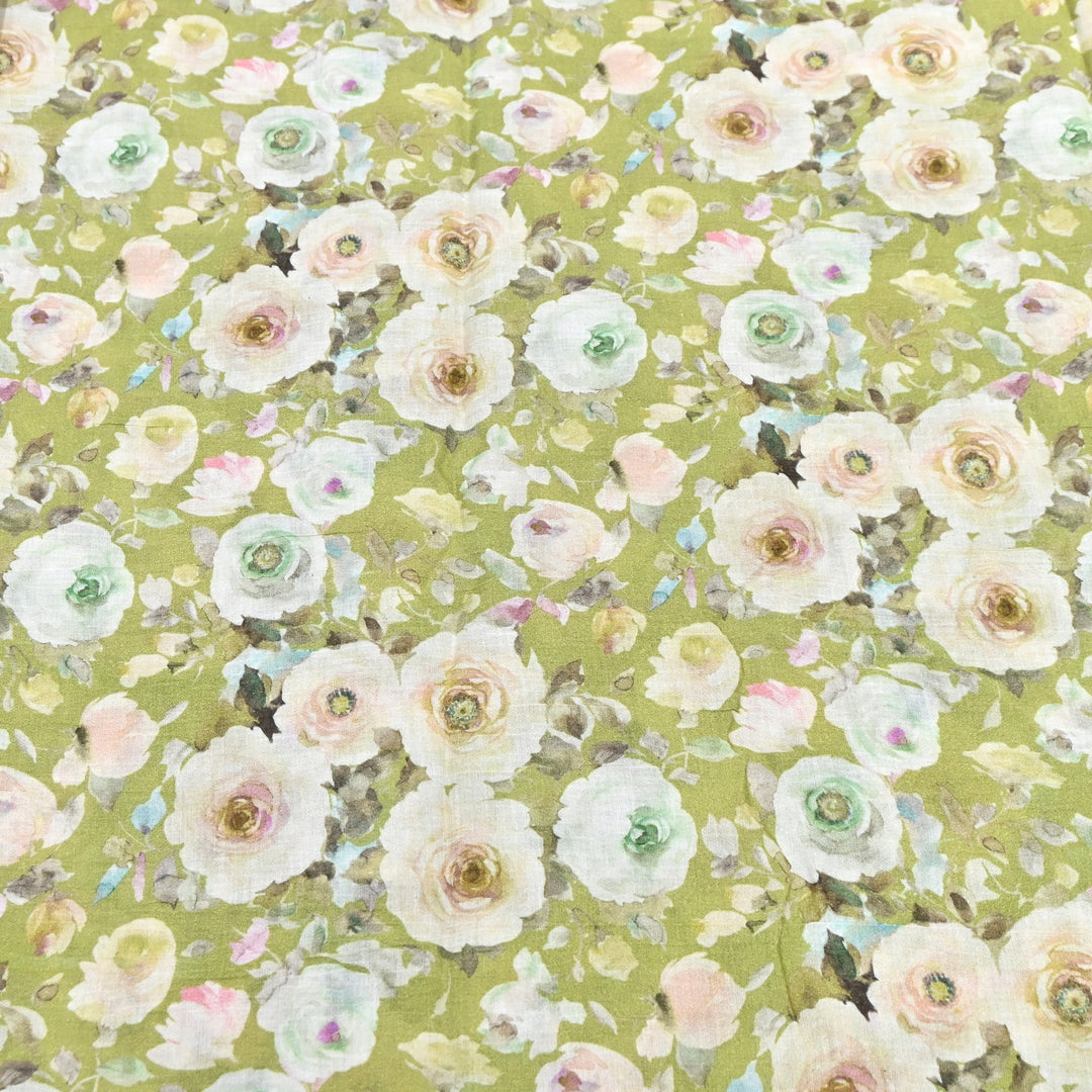 Elegant Crush Chanderi Digital Print Fabrics-UF0208-2