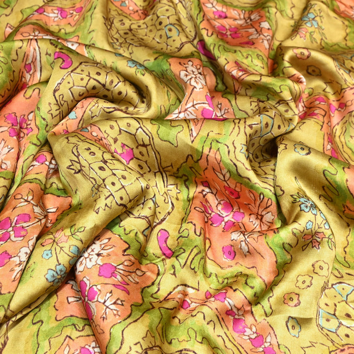 Bemberg Satin Digital Print Fabric– Soft Luxury Designer Satin Fabric 001333-13