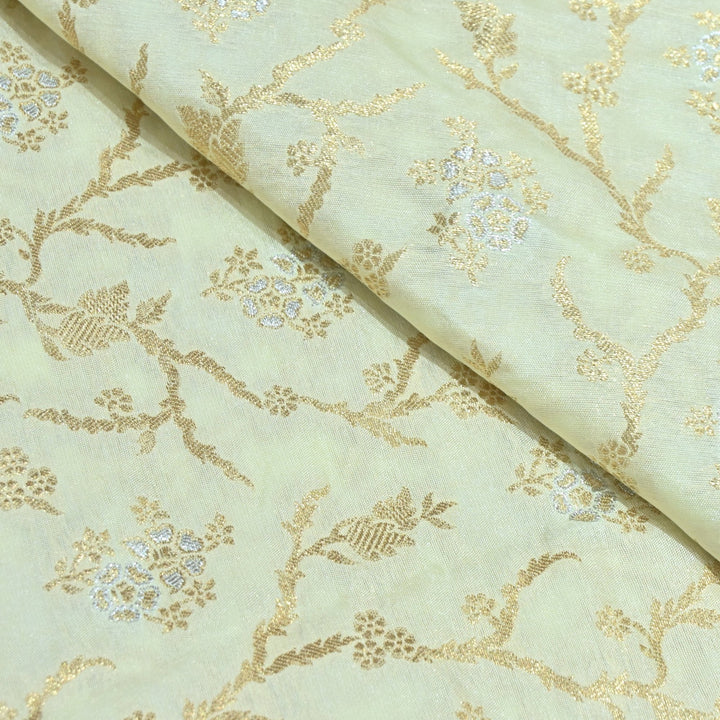 Silk Alfi Zari Brocade Fabrics