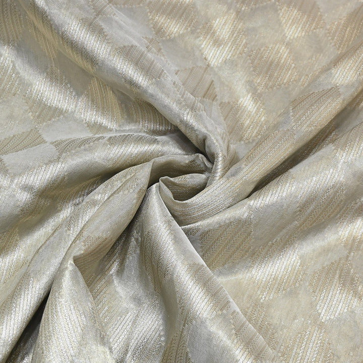 Bamberg Organza Tissue Zari Jacquard Fabric - AL4205-1