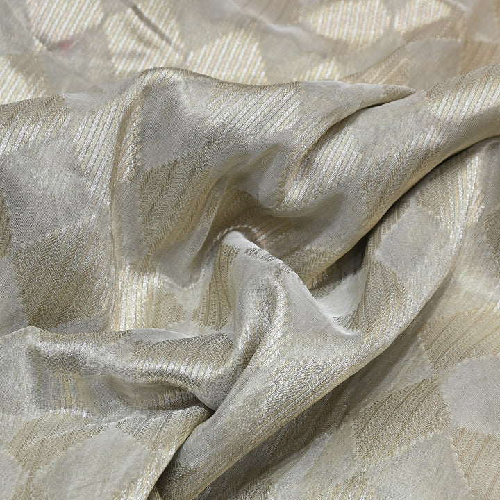 Bamberg Organza Tissue Zari Jacquard Fabric - AL4205-1