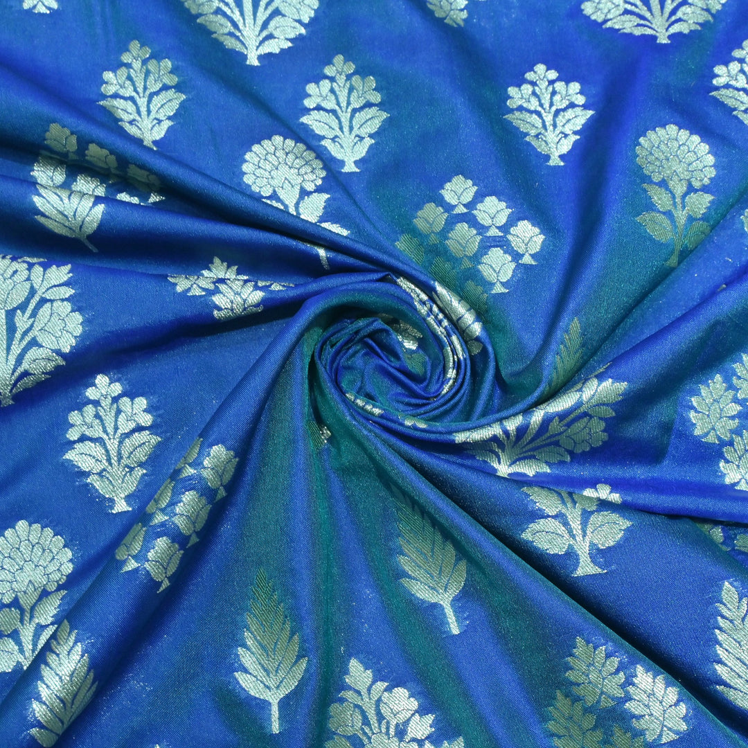 Katan Silk Zari Jaal Brocade Fabrics