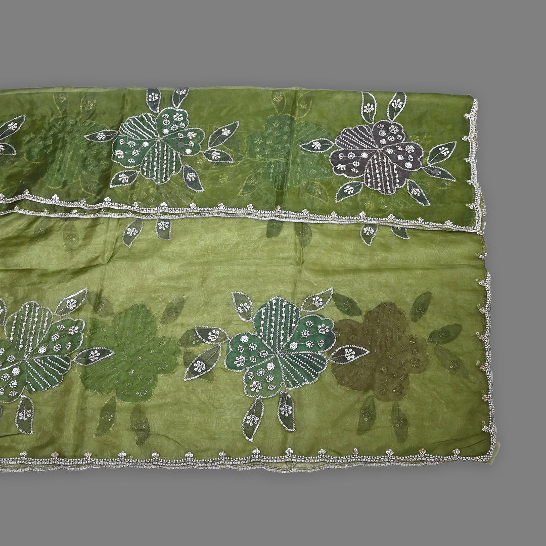 Organza Moti & Sequence Embroidery Dupatta – Elegant Ethnic Dupatta for Women- DI0780-6