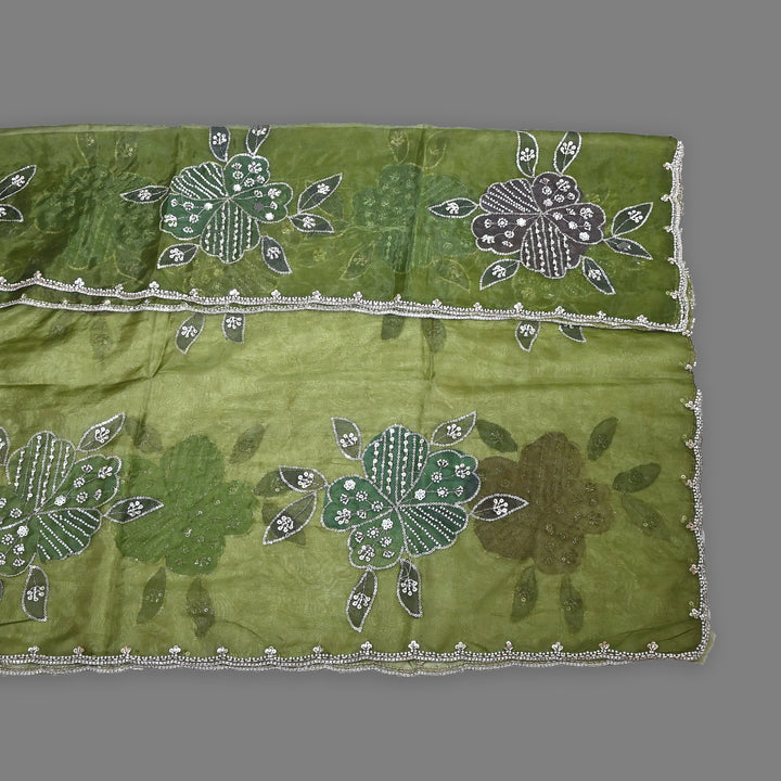 Organza Moti & Sequence Embroidery Dupatta – Elegant Ethnic Dupatta for Women- DI0780-6