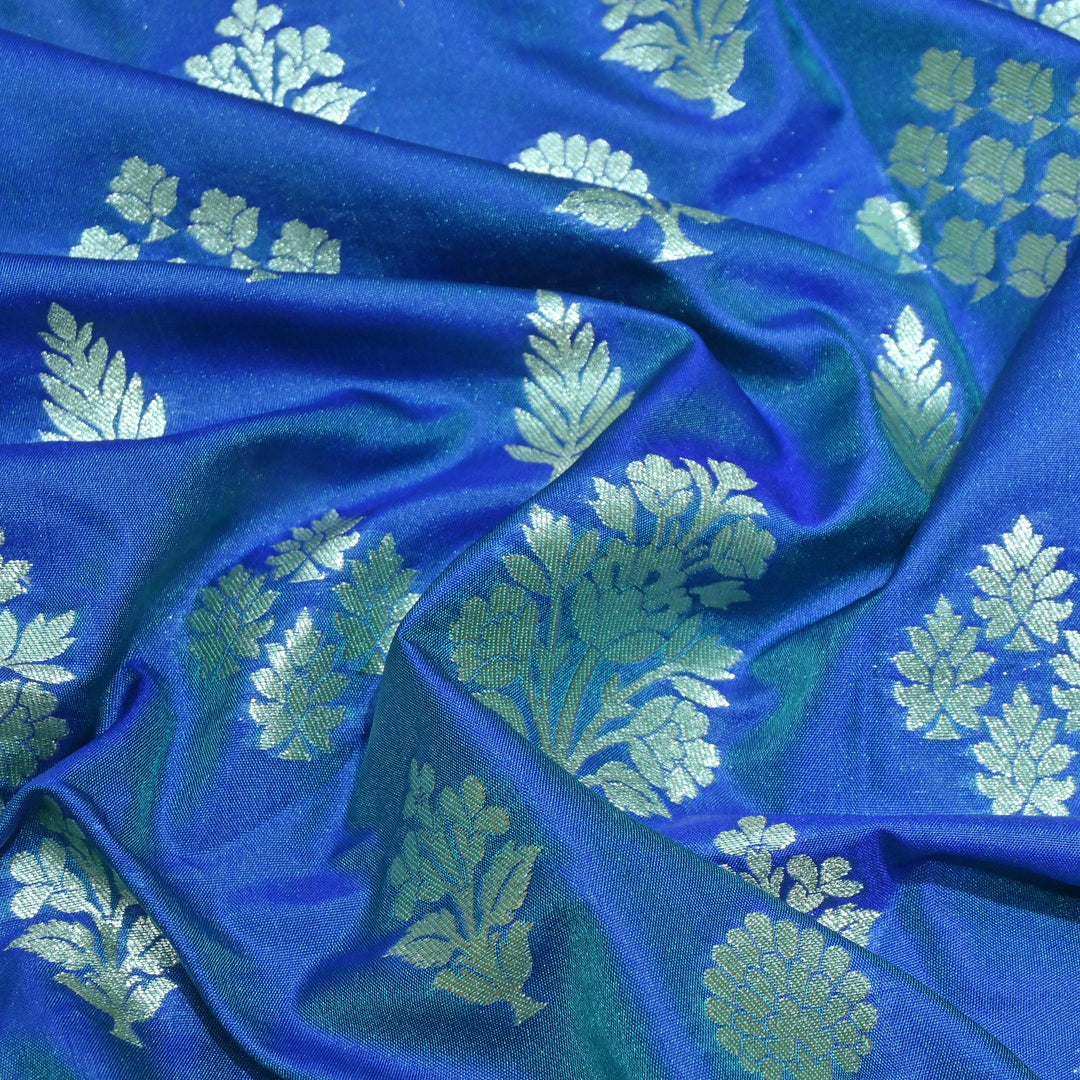 Katan Silk Zari Jaal Brocade Fabrics