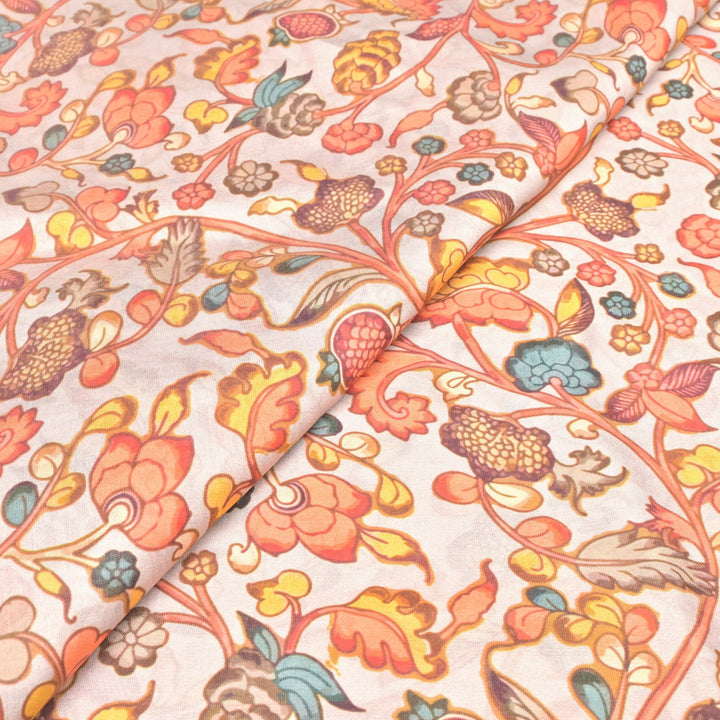 Silk Chanderi Digital Print Fabrics