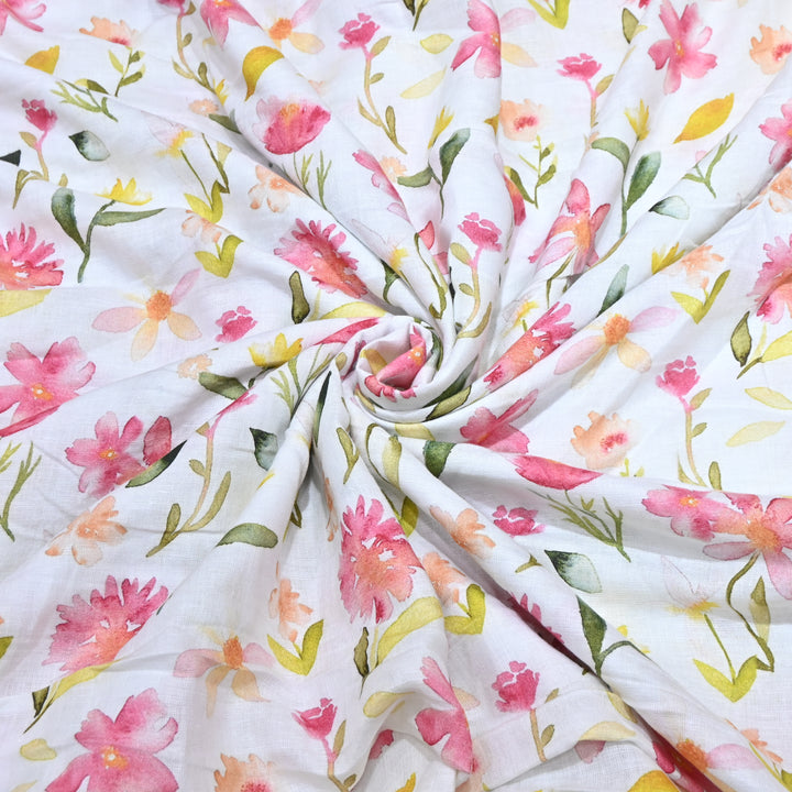 PREMIUM PURE LINEN DIGITAL PRINT FABRIC- LIN054- 04