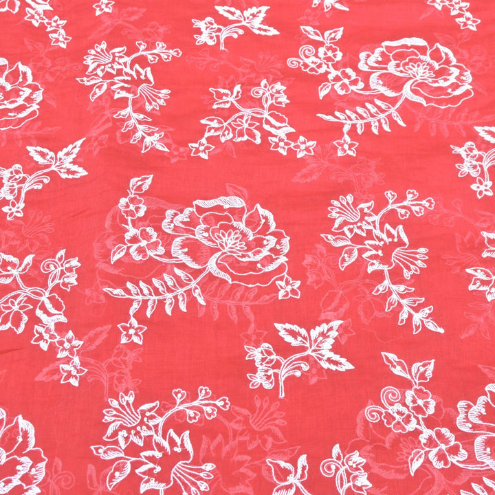 Dyed Mul Chanderi Sequins Embroidery Fabrics