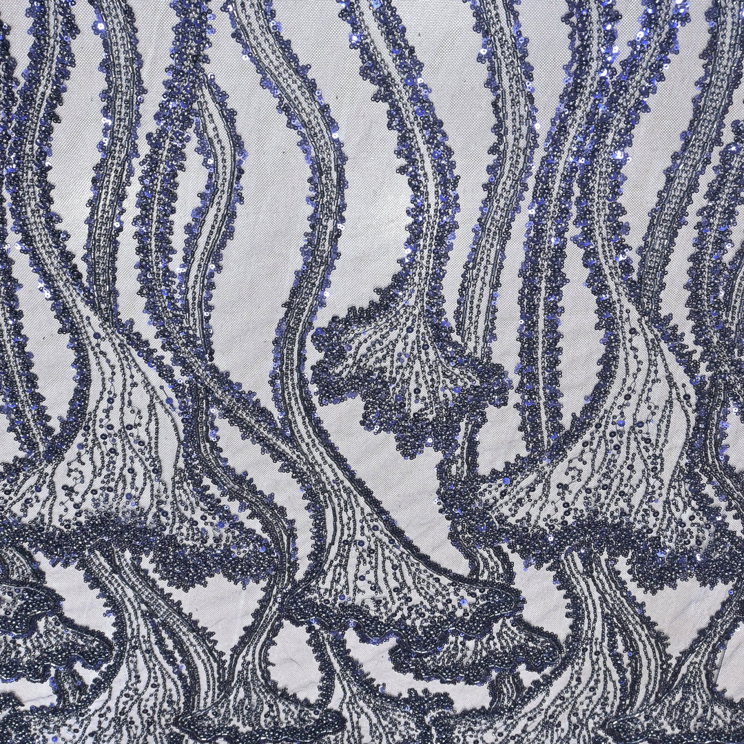 Beautiful Imported Net Cut Dana Sequins Embroidery Fabrics