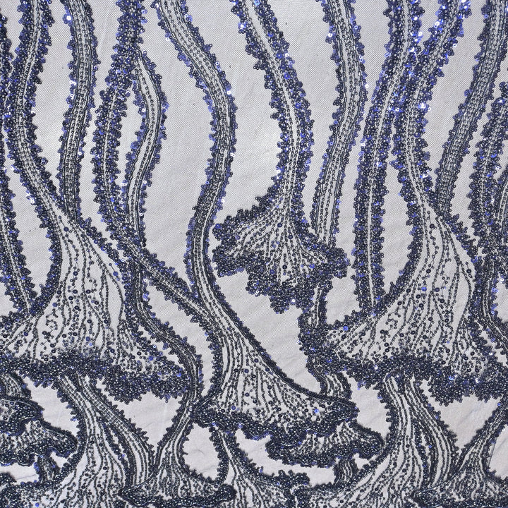Beautiful Imported Net Cut Dana Sequins Embroidery Fabrics