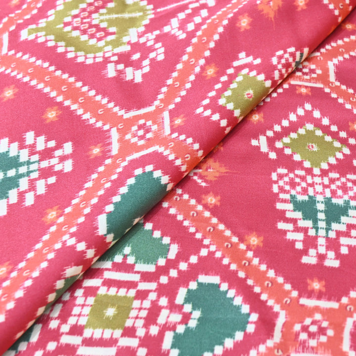 Bemberg Satin Digital Print Fabric– Soft Luxury Designer Satin Fabric 001333-39
