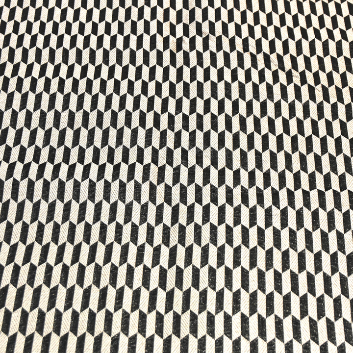 Black Color Pure Silk Alfi Zari Brocade Fabric 44" – Luxury Traditional Designer Fabric ZTF001-5