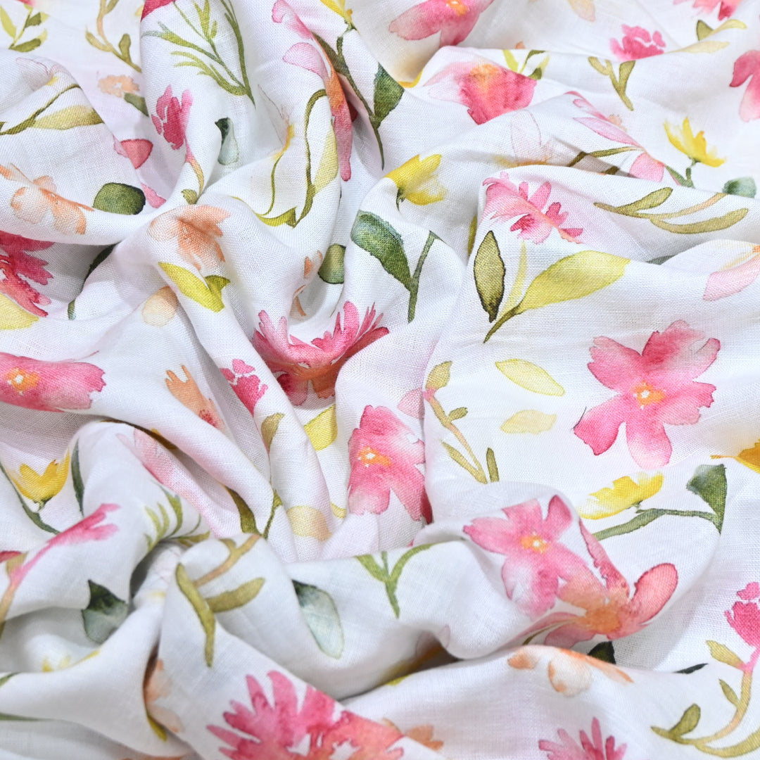 PREMIUM PURE LINEN DIGITAL PRINT FABRIC- LIN054- 04