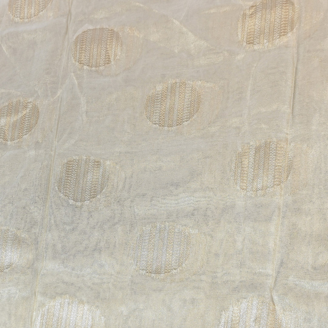Bamberg Organza Tissue Zari Jacquard Fabric - AL4206-1