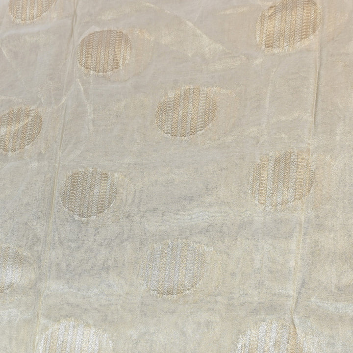 Bamberg Organza Tissue Zari Jacquard Fabric - AL4206-1