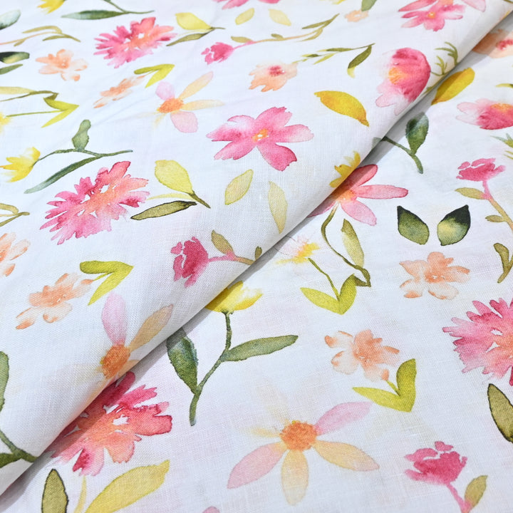 PREMIUM PURE LINEN DIGITAL PRINT FABRIC- LIN054- 04
