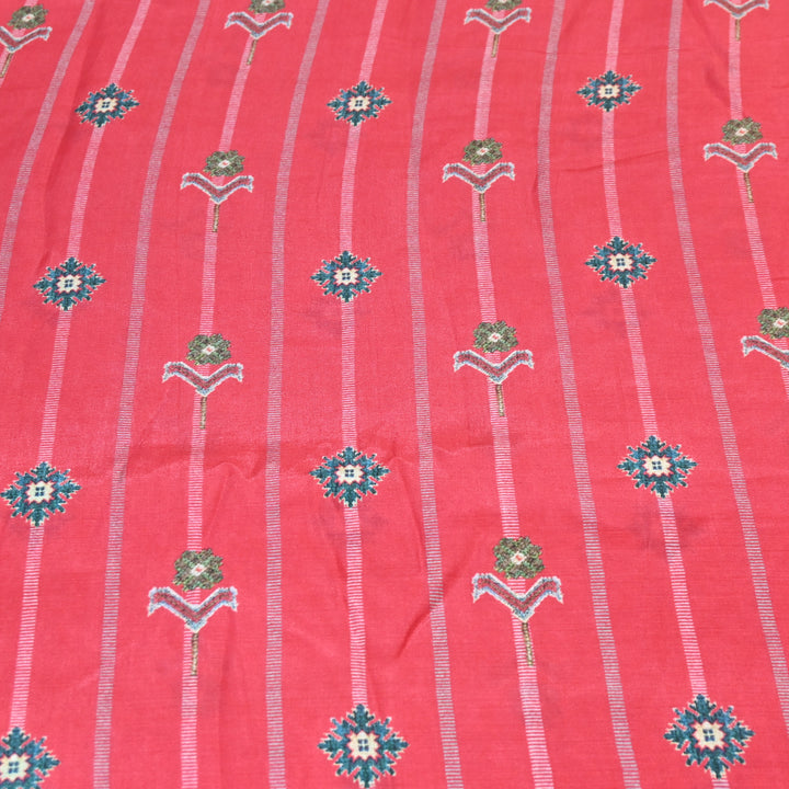 Multicolor Muslin Digital Print Fabric-KTP44-16