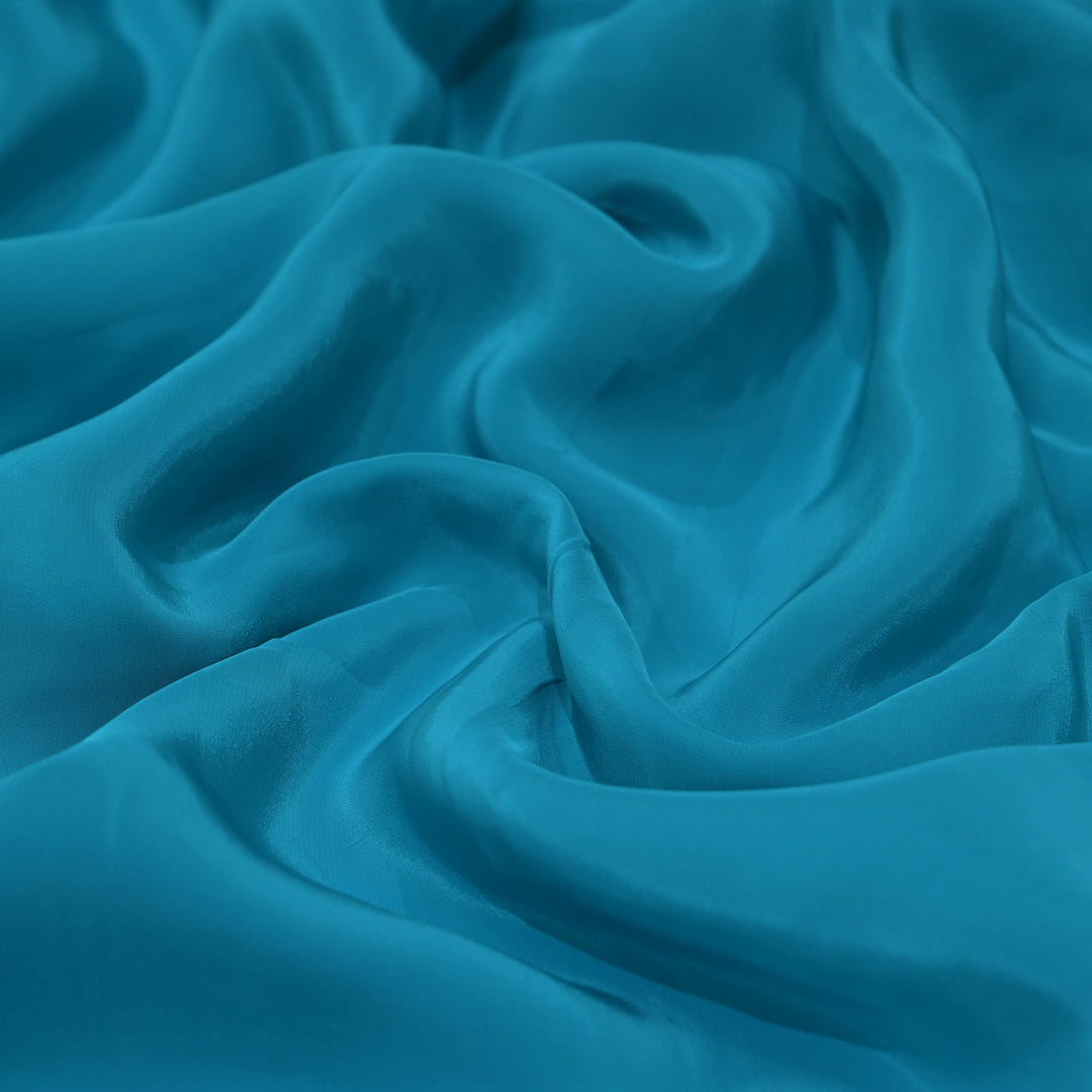 Sky Blue Shisha Crepe Fabrics