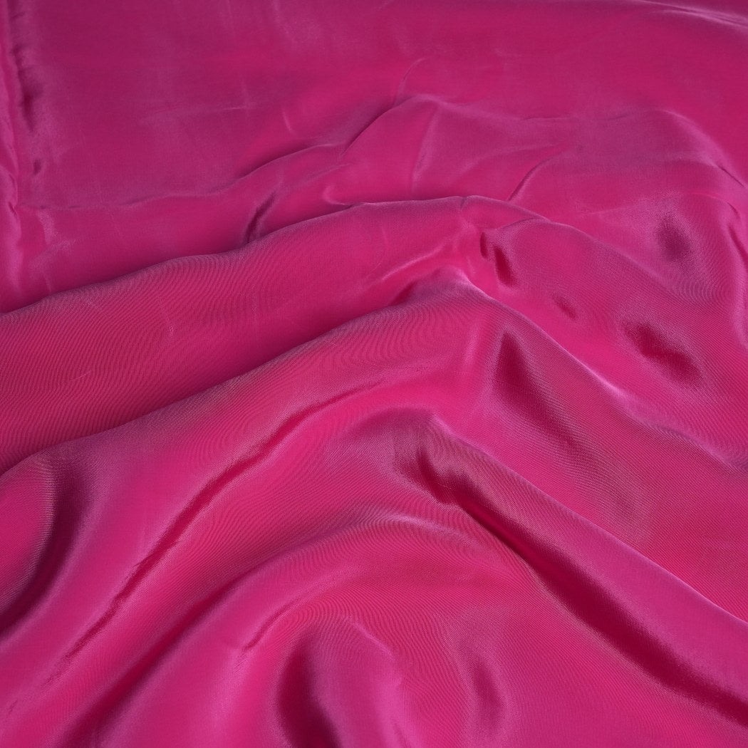 Bright Pink Colour Shisha Crape Fabrics