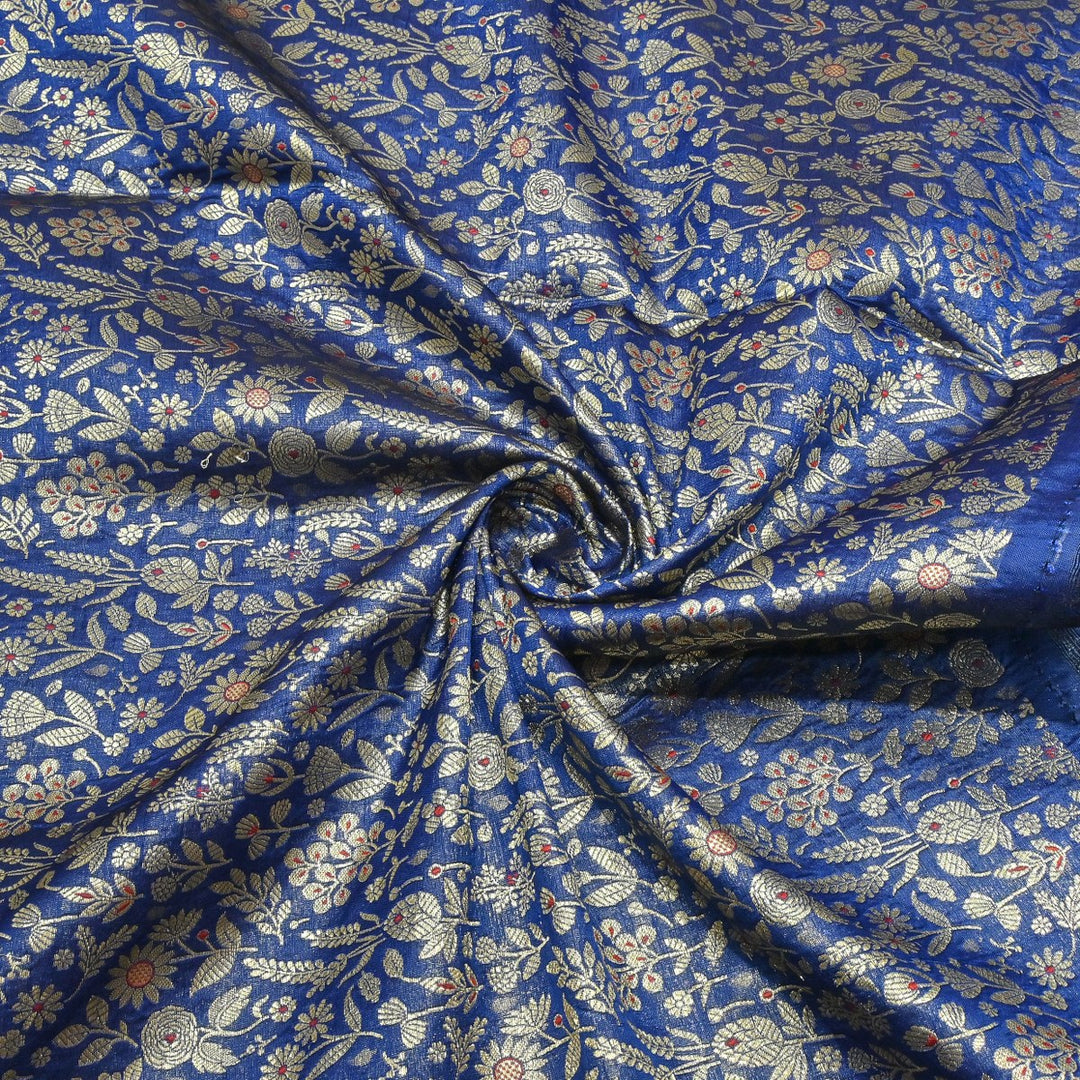 Silk Alfi Antique Zari Brocade Fabrics